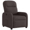 Fauteuil verstelbaar stof donkerbruin
