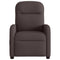 Fauteuil verstelbaar stof donkerbruin