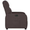 Fauteuil verstelbaar stof donkerbruin