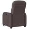 Fauteuil verstelbaar stof donkerbruin