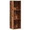 Boekenkast 36x30x114 cm bewerkt hout oud houtkleurig