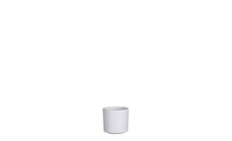 Mica Decorations - Era pot rond wit relief h7xd7cm