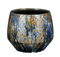 Mica Decorations - Harris pot rond blauw h14xd16,5cm