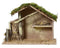 KSD - Kerststal naturel l28b12.5h20 cm naturel