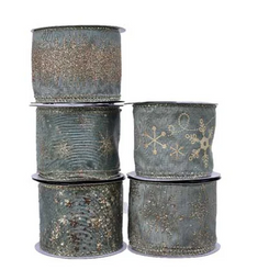 Decoris - Lint pes.ijzdr.l270b6.3 cm s.groen a5