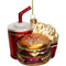 HD Collection - Ornament Fast Food Menu Glas Multi 10.7cm