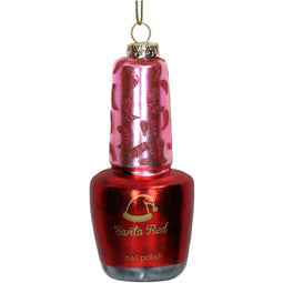 HD Collection - Ornament Nagellak Glas Rood 10.1cm