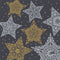 Duni - Servet l33b33 cm snowstars blck 20st