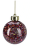 Hortus - Kerstbal transparant pink, 8 cm