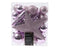 Decoris - Kerstbal plc mix plus piek 33st lila