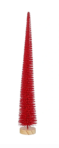 House of Seasons - Decoratie boom rood h41xd6cm
