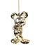 Disney - 3D Ornament Acryl Mickey Chrome Gold Acrylic 5x4x8 cm kerstornament