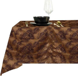 Unique Living - Tafelkleed sid l250b150 cm leerbruin