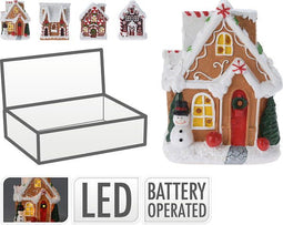 Nampook - Koekhuisje 10 cm met led 4ass