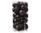 Decoris - Kerstbal plastic d6 cm z.trffl 30st