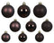 Decoris - Kerstbal plastic d6 cm z.trffl 30st