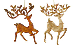 Kurt S. Adler - 5.8 inch Reindeer Orna X 2. 5x5x10 cm kerstornament