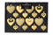 Nampook - Kerstbal heart 8x 65/45 mm goud