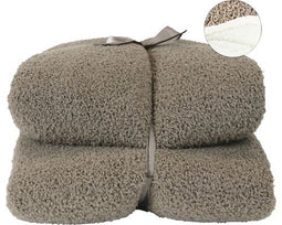 Unique Living - Plaid douwe 200x150 cm taupe