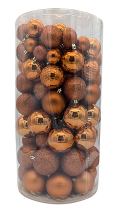 Decoris - Onbreekbare ballen 100st warm cider