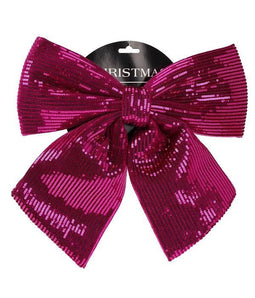 Hortus - Strik pailletten fuchsia, 40 cm