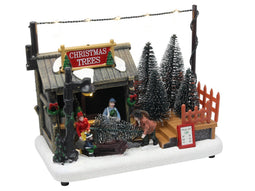 HIT - Kerststal LED 18,5m 'Christmas trees' excl. batterijen
