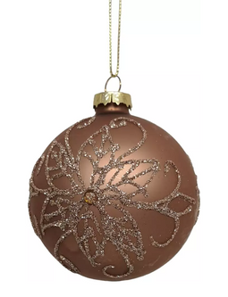 Hortus - Kerstbal bloem champagne