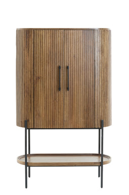 Light&living Kast 100x40x165 cm DUMOSI hout donker bruin