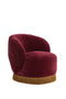 Light&living Stoel 81,5x76,5x76,5 cm GALATI velvet bordeaux+goud