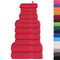 12-delige Handdoekenset 360 g/m 100% katoen rood