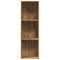 Boekenkast 36x30x114 cm bewerkt hout artisanaal eikenkleur