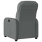 Fauteuil verstelbaar stof donkergrijs