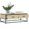 Salontafel 100x50x35 cm bewerkt hout en metaal sonoma eiken