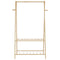 Kledingrek met schappen 96x45,5x150,5 cm bamboe