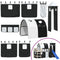 Gordijnen voor hoogslaper met tunnel en toren wit en zwart