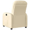 Fauteuil verstelbaar stof crmekleurig