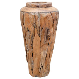 Decoratievaas 40x60 cm massief teakhout