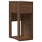 Computertorenstandaard met lade 35x45x77 cm bruin eikenkleur
