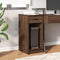 Computertorenstandaard met lade 35x45x77 cm bruin eikenkleur