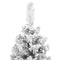 Kunstkerstboom met sneeuw smal 180 cm PVC groen