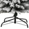 Kunstkerstboom met sneeuw smal 180 cm PVC groen