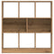 Boekenkast 97,5x29,5x100 cm bewerkt hout artisanaal eikenkleur