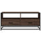 Salontafel 100x50x45 cm bewerkt hout en metaal bruin eikenkleur