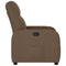 Fauteuil verstelbaar stof bruin