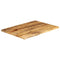 Tafelblad met natuurlijke rand 90x60x3,8 cm massief mangohout