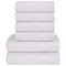 6-delige Handdoekenset 360 g/m 100% katoen wit