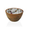 Kom Versa Bloemenveld Bamboe Porselein Mangohout 13 x 7 x 13 cm