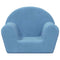 Kinderbank zacht pluche blauw