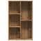 Boekenkast 45x25x80 cm bewerkt hout artisanaal eikenkleur