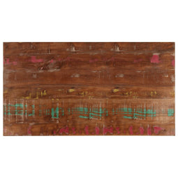 Tafelblad rechthoekig 110x60x2,5 cm massief gerecycled hout